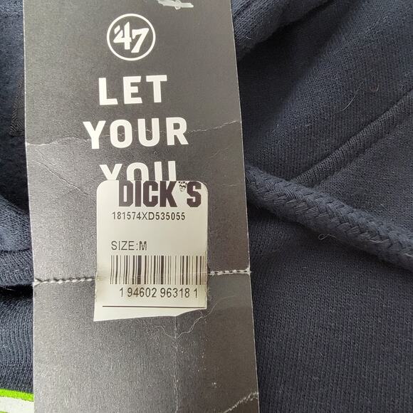 NWT ’47 Brand Seattle Seahawks Women’s Hoodie Sz Medium NFL Sweatshirt Pullover - Picture 6 of 9